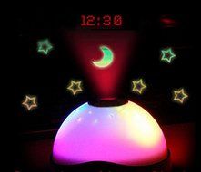 NEW! Hot sales Starry Digital Magic LED Projection Alarm Clock Night Light Color Changing horloge reloj despertador N2