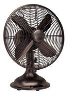 Hunter Fan 90406 12" Oscillating Desk Fan - oil rubbed bronze Color N2
