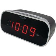 TIMEX T121B Alarm Clock with .7 Red Display (Black)