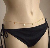 1PC Sexy Body Chain Jewelry Waist Gold Belly Beach Bikini Waist Necklace N2