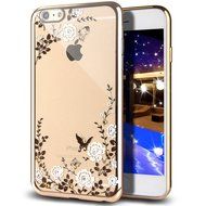 iPhone 7 Case,iPhone7 Case,ikasus Mini Love Heart Glitter Bling Crystal Rhinestone Diamonds Clear Rubber Golden... N78