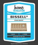 Bissell Zing 3210 Canister 7100 &amp; 7100L Vacuum Comparable 5 Bags 2 Filters (1 Pre Motor Filter 1 Post Motor Filter... N2