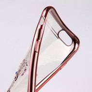 iPhone 7 Case,iPhone7 Case,ikasus Mini Love Heart Glitter Bling Crystal Rhinestone Diamonds Clear Rubber Golden... N81