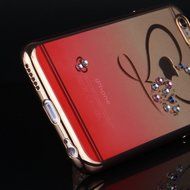 iPhone 7 Case,iPhone7 Case,ikasus Mini Love Heart Glitter Bling Crystal Rhinestone Diamonds Clear Rubber Golden... N84