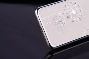iPhone 7 Case,iPhone7 Case,ikasus Mini Love Heart Glitter Bling Crystal Rhinestone Diamonds Clear Rubber Golden... N86