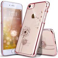 iPhone 7 Case,iPhone7 Case,ikasus Mini Love Heart Glitter Bling Crystal Rhinestone Diamonds Clear Rubber Golden... N91