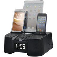 New DOK CR68 6-Port Smartphone Charger with Bluetooth &amp; Alarm Clock