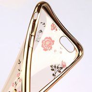 iPhone 7 Case,iPhone7 Case,ikasus Mini Love Heart Glitter Bling Crystal Rhinestone Diamonds Clear Rubber Golden... N99