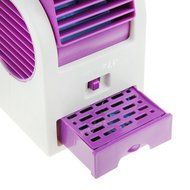 Starsource Aroma Air Conditioner Perfume Cooling Cooler Bladeless Fragrance Table Mini Fan Purple N9