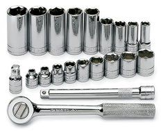 SK 4521 21 Piece 3/8-Inch Drive 6 Point Standard Socket Set by SK Hand Tool