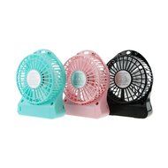 Greenery 360 Degree Rotating Antique USB Powered Plug Charging Ultra-quiet Metal Desktop Table Fan Super Mute... N24