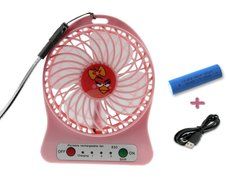 Greenery 360 Degree Rotating Antique USB Powered Plug Charging Ultra-quiet Metal Desktop Table Fan Super Mute... N25