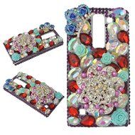 Spritech(TM) Bling Clear Phone Case For LG spirit h440 C70/LG Escape 2/LG Logos/LG Spirit 4G LTE,3D Handmade Silver... N34
