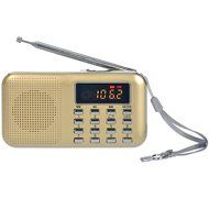 iMinker Mini Portable Digital AM/FM Radio Media Speaker MP3 Music Player Support TF Card/USB Port with LED Screen... N6