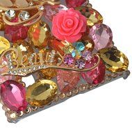 Spritech(TM) Bling Clear Phone Case For LG spirit h440 C70/LG Escape 2/LG Logos/LG Spirit 4G LTE,3D Handmade Silver... N36