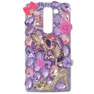 Spritech(TM) Bling Clear Phone Case For LG spirit h440 C70/LG Escape 2/LG Logos/LG Spirit 4G LTE,3D Handmade Silver... N38