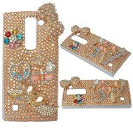 Spritech(TM) Bling Clear Phone Case For LG spirit h440 C70/LG Escape 2/LG Logos/LG Spirit 4G LTE,3D Handmade Silver... N40