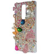 Spritech(TM) Bling Clear Phone Case For LG spirit h440 C70/LG Escape 2/LG Logos/LG Spirit 4G LTE,3D Handmade Silver... N43