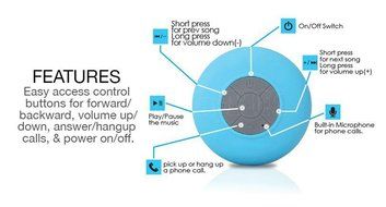 Three Pine Portable Mini Bleutooth Wireless Speaker Shower Blutooth Subwoofer Audio Receiver Waterproof Music...