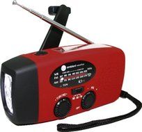 Ambient Weather WR-089 Compact Emergency Solar Hand Crank AM/FM/NOAA Weather Radio, Flashlight, Smart Phone Charger...