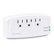 CyberPower CSB100W 900 Joules Essential Wall Tap with 1-Outlet Surge Suppressor N4