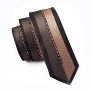 Janson &amp; Vogue men tie Skinny Slim tie Bussiness Brown tie