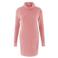 Women Dress,Haoricu Fall Womens Casual Long Sleeve High-collar Solid Jumper Turtleneck Sweater Dress Skirt Coat... N19