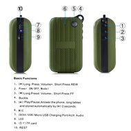 TurnRaise Mini Ultra Portable Wireless Bluetooth Speaker with Hook Handle Auto FM Radio Built-in Mic Compatible... N3