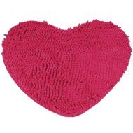 Kingfansion Bedroom Door Mat Heart Shaped Carpet Fluffy Chenille Rug Cushion (Purple) N12