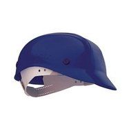 North Blue High Density Polyethylene Cap Style Bump Cap - 4-Point Suspension - Pin Lock Adjustment - Air Vents...