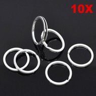 Lots 10pcs Metal Key Holder Split Rings Keyring Keychain Keyfob Accessories New N4
