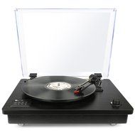 1byone Belt Driven Bluetooth Turntable with Built-in Stereo Speaker, Vintage Style Record Player, Vinyl-To-MP3... N11