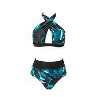 HOT Sale!Canserin Women Sexy Printed Tight Split Bikini Set N2