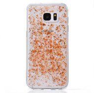 Galaxy S7 Edge Case,UZZO Luxury Sparkle Powder Paillette Bling Flexible TPU Bumper Case Protective Shell Rubber...