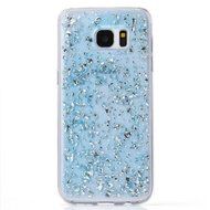 Galaxy S7 Edge Case,UZZO Luxury Sparkle Powder Paillette Bling Flexible TPU Bumper Case Protective Shell Rubber... N2