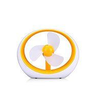Fashion Round Simple USB Mini Fan Potable Battery Desktop Creative Colorful Fan With Three Leaves Cute Electric... N2