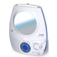 JENSEN JCR-545A AM/FM STEREO SHOWER RADIO WITH CD PLAYER &amp; FOG-RESISTANT MIRROR