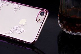 iPhone 7 Case,iPhone7 Case,ikasus Mini Love Heart Glitter Bling Crystal Rhinestone Diamonds Clear Rubber Golden... N101