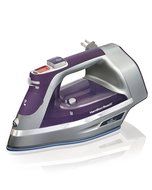 Hamilton Beach Durathon Digital Retractable Cord Iron, Purple N3