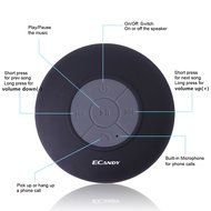 Ecandy Waterproof Bluetooth Shower Speaker, Wireless And Hands-free Speaker Phone With Built-in Mic And Suction...
