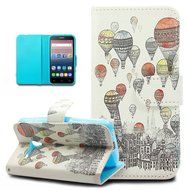 Alcatel One Touch Pop 3 Case,ikasus Colorful Painted Premium PU Leather Fold Wallet Pouch Case Flip Stand Credit... N11
