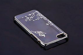 iPhone 7 Case,iPhone7 Case,ikasus Mini Love Heart Glitter Bling Crystal Rhinestone Diamonds Clear Rubber Golden... N119