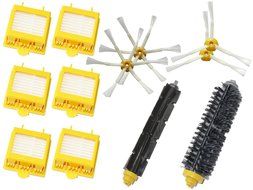 SHP-ZONE Vacuum Cleaner Accessory Kit Replacement -Kit Includes: 6 Hepa Filters, 4 Side Brushes (2 3-armed + 2...