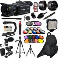 Canon XA35 HD Professional Video Camcorder + Extra Accessories, XGrip and HandGrip handles + Monopod + LED + Mic...
