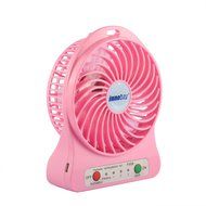 innobay 4-inch Personal Battery Operated Fan Rechargeable with LED Light, Quiet (Black) N25