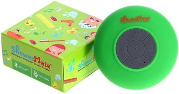 Shower-Mate S4 Water Resistant Built-in Hands-Free Bluetooth Portable Shower Speaker for Smartphones and Tablets... N7