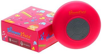 Shower-Mate S4 Water Resistant Built-in Hands-Free Bluetooth Portable Shower Speaker for Smartphones and Tablets... N9