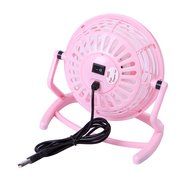 HDE USB Powered Desk Fan Personal Air Blower for PC Notebook Laptop (Pink) N8