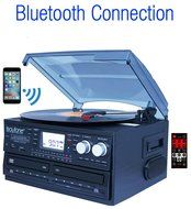 Boytone BT-29B, Bluetooth Dual CD Player and Recorder CD2 to CD1, AM/FM Radio Turntable Record Player 2 Built-in... N3