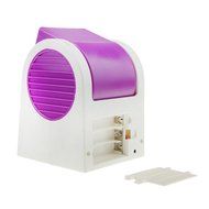 Starsource Aroma Air Conditioner Perfume Cooling Cooler Bladeless Fragrance Table Mini Fan Purple N11